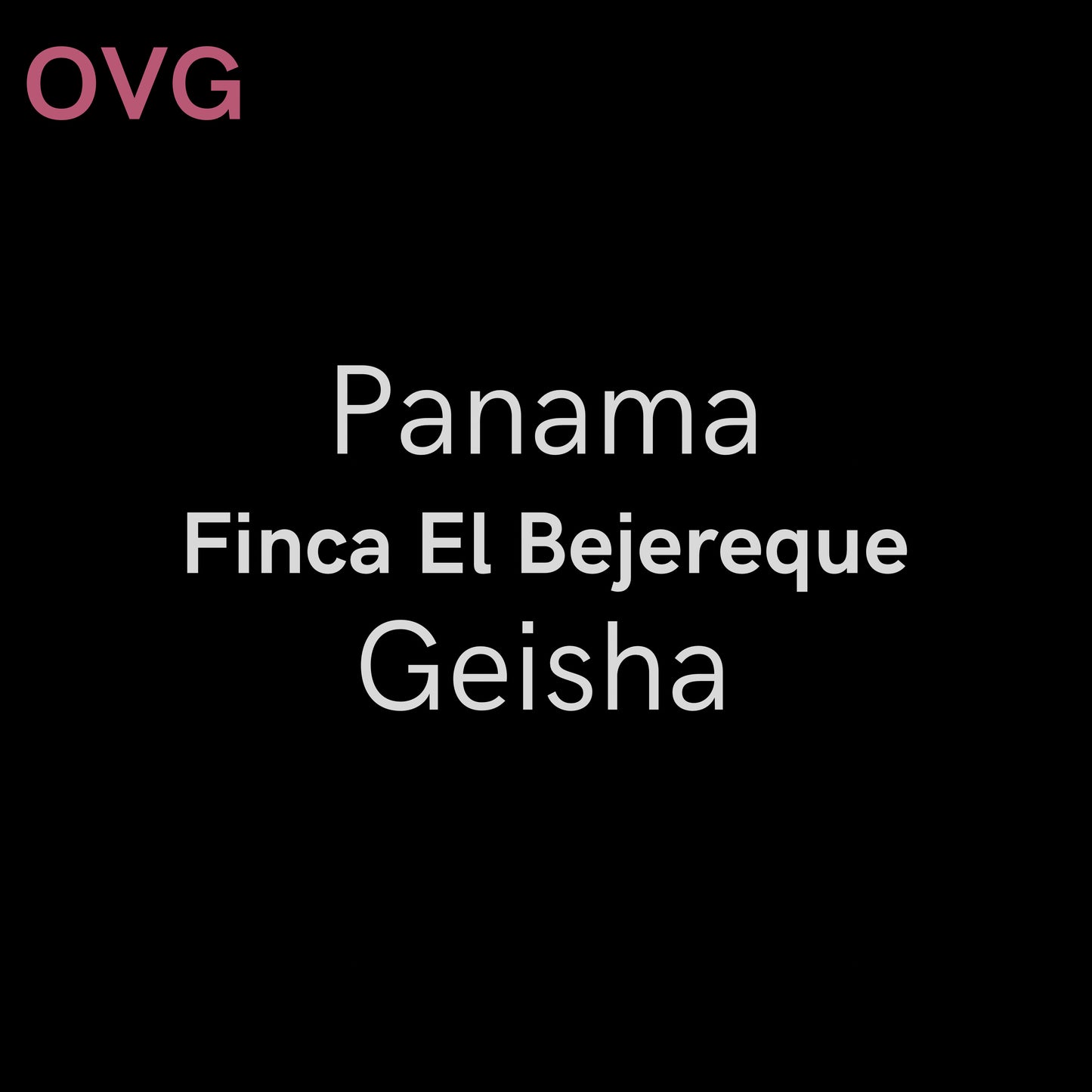 Panama, Finca El Bajareque - Geisha Anaerobic Washed